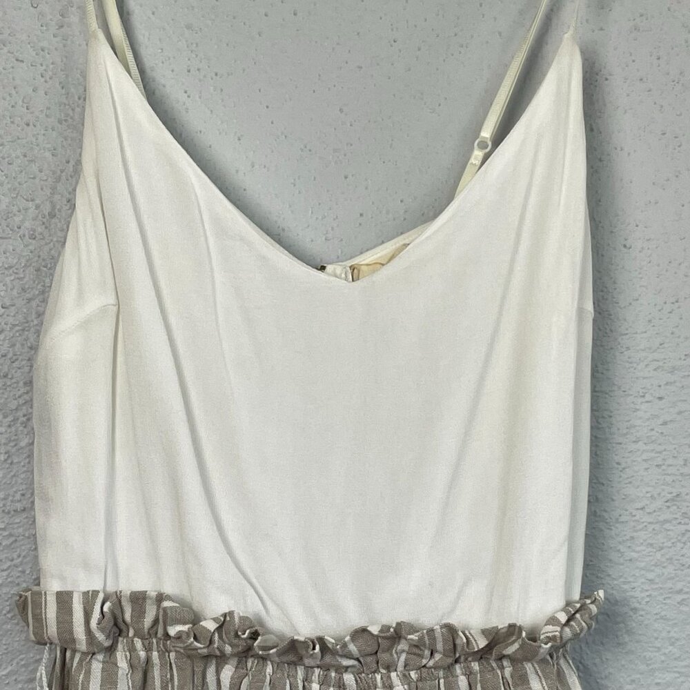 Altar'd State Women's Striped Bottom Linen Blend Sleeveless Shorts Romper Size S - Picture 3 of 7